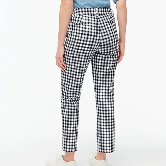 J. CREW Gingham linen-cotton Holland Pant Size 6 - Picture 4 of 16